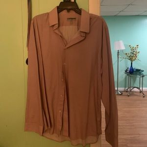 Express Fitted Dress Shirt L